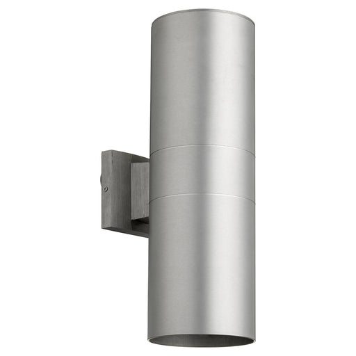 Quorum - 721-2-16 - Two Light Wall Mount - Cylinder - Brushed Aluminum