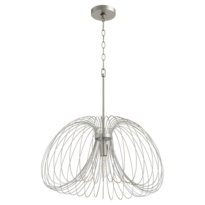 Quorum - 806-24-63 - One Light Pendant - Brushed Silver