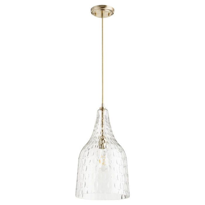 Quorum - 8142-80 - One Light Pendant - Aged Brass