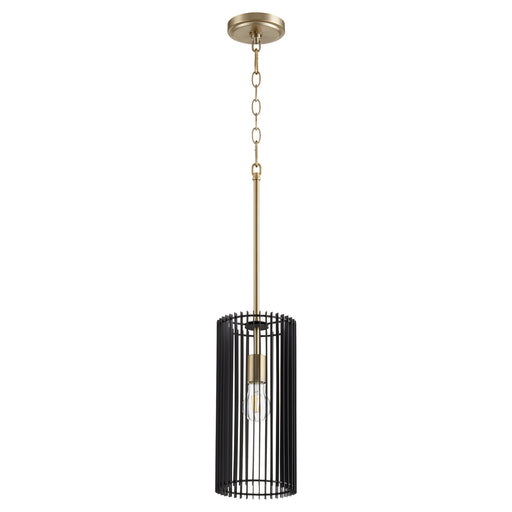 Quorum - 817-1-80 - One Light Pendant - Finura - Aged Brass