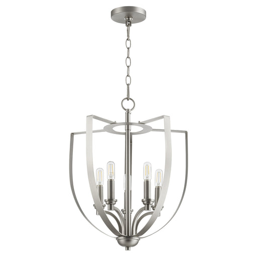 Quorum - 8202-5-65 - Five Light Entry Pendant - Dakota - Satin Nickel