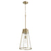 Quorum - 827-80 - One Light Pendant - Aged Brass w/ Clear