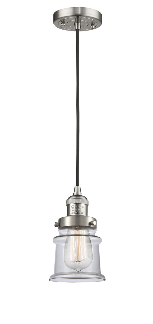 Innovations - 201C-SN-G182S - One Light Mini Pendant - Franklin Restoration - Brushed Satin Nickel