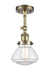 Innovations - 201F-AB-G322 - One Light Semi-Flush Mount - Franklin Restoration - Antique Brass