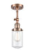 Innovations - 201F-AC-G312 - One Light Semi-Flush Mount - Franklin Restoration - Antique Copper