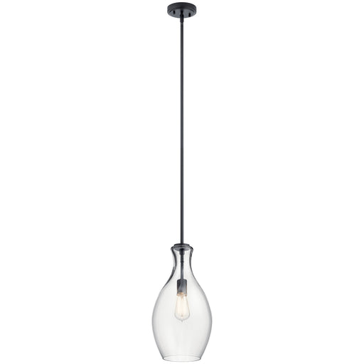 Kichler - 42047BK - One Light Mini Pendant - Everly - Black