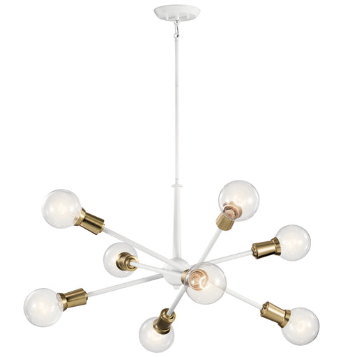 Kichler - 43118WH - Eight Light Chandelier - Armstrong - White