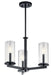 Kichler - 43997BK - Three Light Chandelier/Semi Flush Mount - Crosby - Black