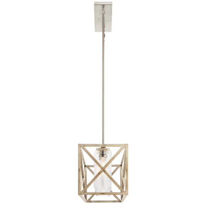 Five Light Linear Chandelier from the Moorgate collection in Distressed Antique White finish