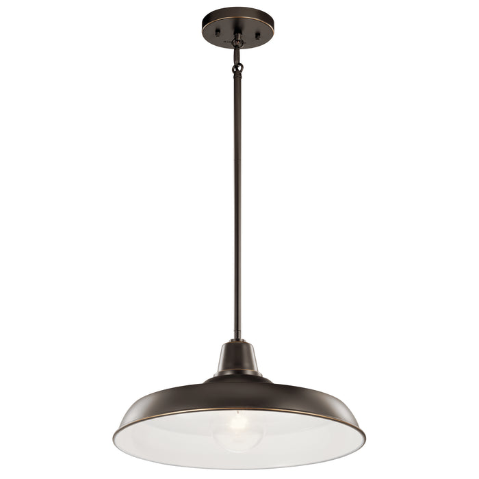 Kichler - 49993OZ - One Light Outdoor Pendant/Semi Flush Mount - Pier - Olde Bronze