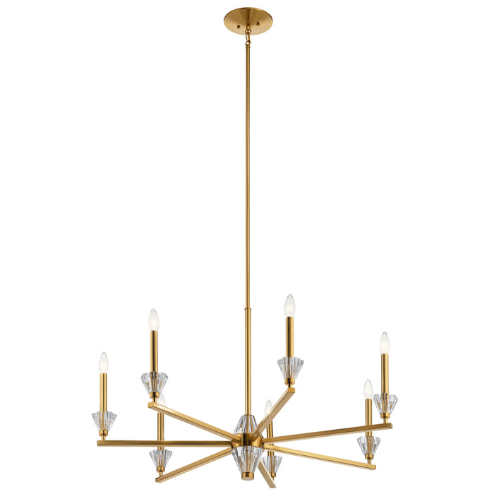 Kichler - 52002FXG - Seven Light Chandelier - Calyssa - Fox Gold