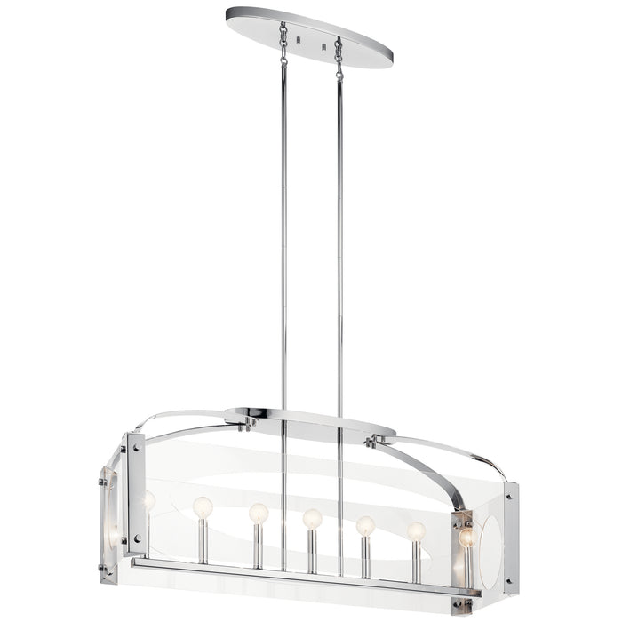 Kichler - 52023CH - Seven Light Linear Chandelier - Pytel - Chrome