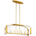 Kichler - 52023FXG - Seven Light Linear Chandelier - Pytel - Fox Gold