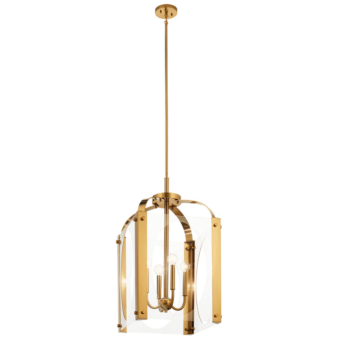 Kichler - 52024FXG - Four Light Foyer Pendant - Pytel - Fox Gold