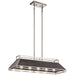 Kichler - 52037CLP - Five Light Linear Chandelier - Grendel - Classic Pewter