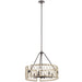 Kichler - 52077WWW - Six Light Chandelier - Oana - White Washed Wood