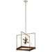 Kichler - 52092AUB - Six Light Foyer Pendant - Tanis - Auburn Stained Finish