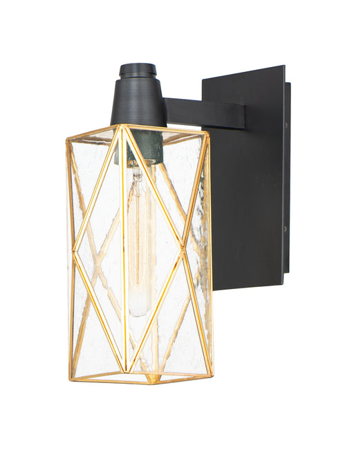 Maxim - 11563CDBKBUB - One Light Outdoor Wall Lantern - Norfolk - Black / Burnished Brass