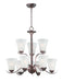 Maxim - 12076FTOI - Nine Light Chandelier - Vital - Oil Rubbed Bronze