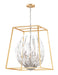 Maxim - 32406BCPNGL - Six Light Pendant - Bouquet - Polished Nickel / Gold Leaf