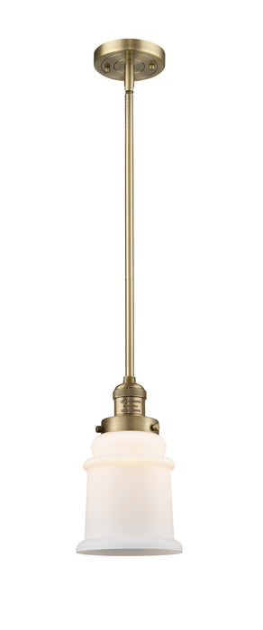 Innovations - 201S-BB-G181-LED - LED Mini Pendant - Franklin Restoration - Brushed Brass