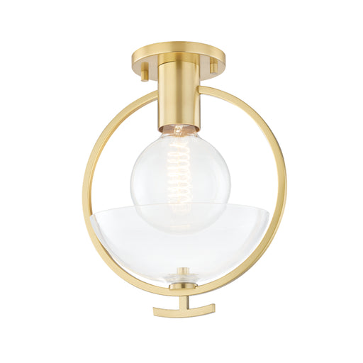 Mitzi - H387601-AGB - One Light Semi Flush Mount - Ringo