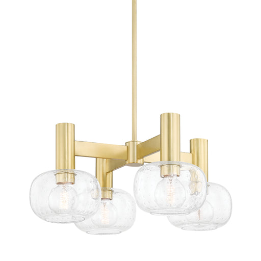 Mitzi - H403804-AGB - Four Light Chandelier - Harlow