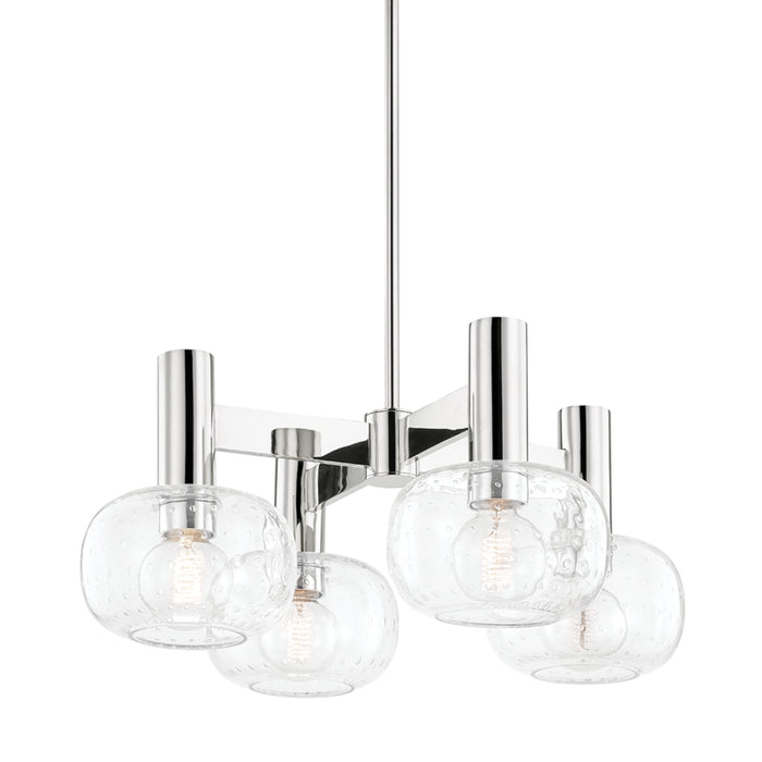 Mitzi - H403804-PN - Four Light Chandelier - Harlow