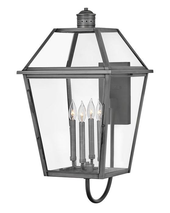 Hinkley - 2775BLB - Four Light Outdoor Lantern - Nouvelle - Blackened Brass