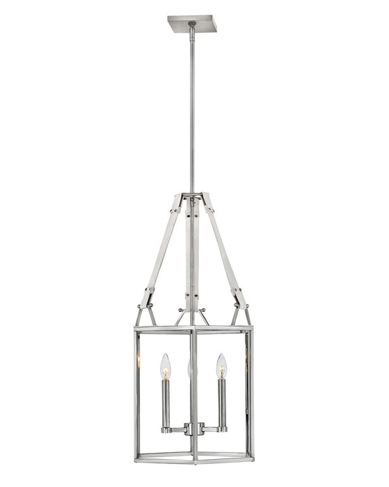 Hinkley - 34204PNI - Three Light Chandelier - Monroe - Polished Nickel