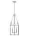 Hinkley - 34204PNI - Three Light Chandelier - Monroe - Polished Nickel