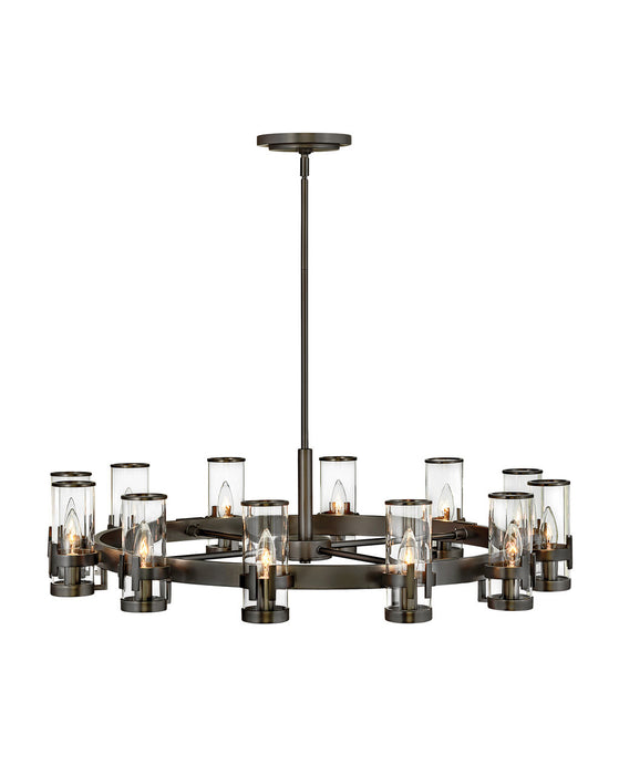 Hinkley - 38109BX - 12 Light Chandelier - Reeve - Black Oxide