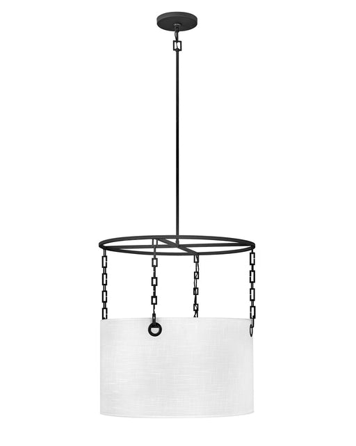 Hinkley - 38404BLK - Four Light Chandelier - Tribeca - Black