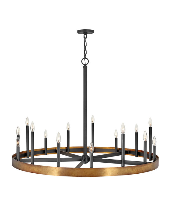Hinkley - 3865WA - 15 Light Chandelier - Wells - Weathered Brass