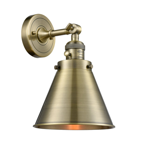 Innovations - 203SW-AB-M13-AB - One Light Wall Sconce - Franklin Restoration - Antique Brass