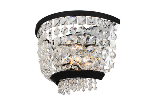 Allegri - 037321-052-FR001 - Two Light Wall Sconce - Terzo - Matte Black w Polished Chrome