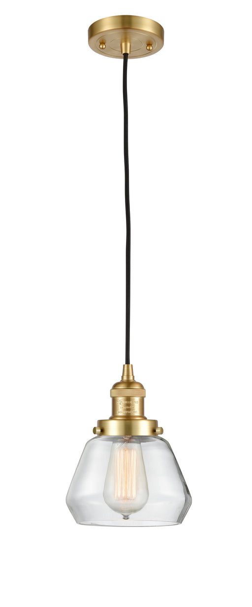 Innovations - 201C-SG-G172 - One Light Mini Pendant - Franklin Restoration - Satin Gold
