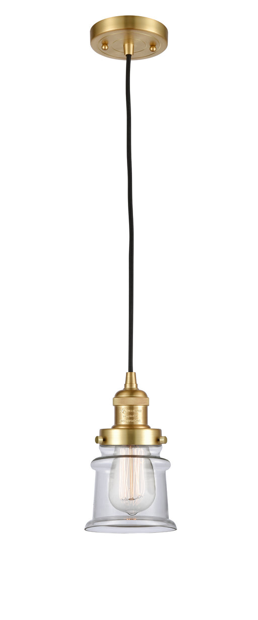 Innovations - 201C-SG-G182S - One Light Mini Pendant - Franklin Restoration - Satin Gold