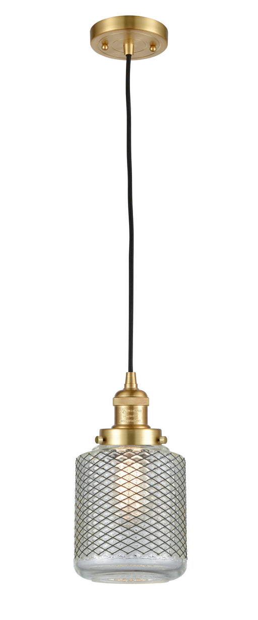 Innovations - 201C-SG-G262 - One Light Mini Pendant - Franklin Restoration - Satin Gold