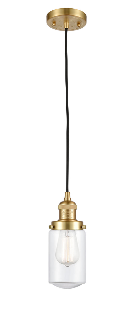 Innovations - 201C-SG-G312 - One Light Mini Pendant - Franklin Restoration - Satin Gold