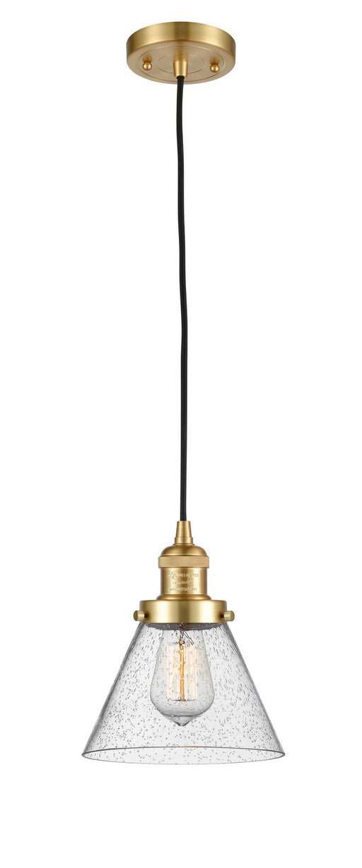 Innovations - 201C-SG-G44 - One Light Mini Pendant - Franklin Restoration - Satin Gold