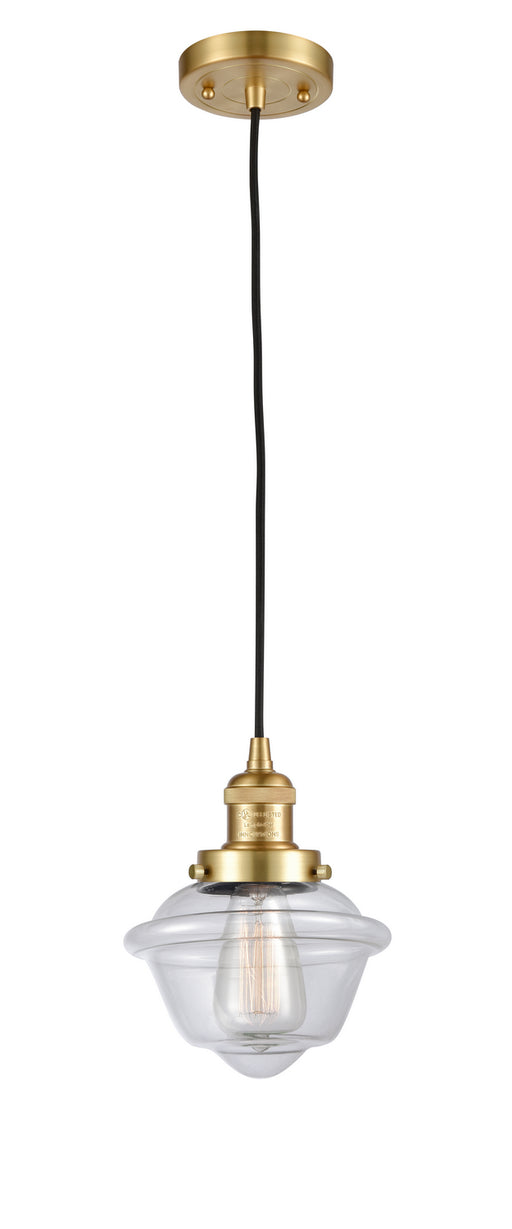 Innovations - 201C-SG-G532 - One Light Mini Pendant - Franklin Restoration - Satin Gold
