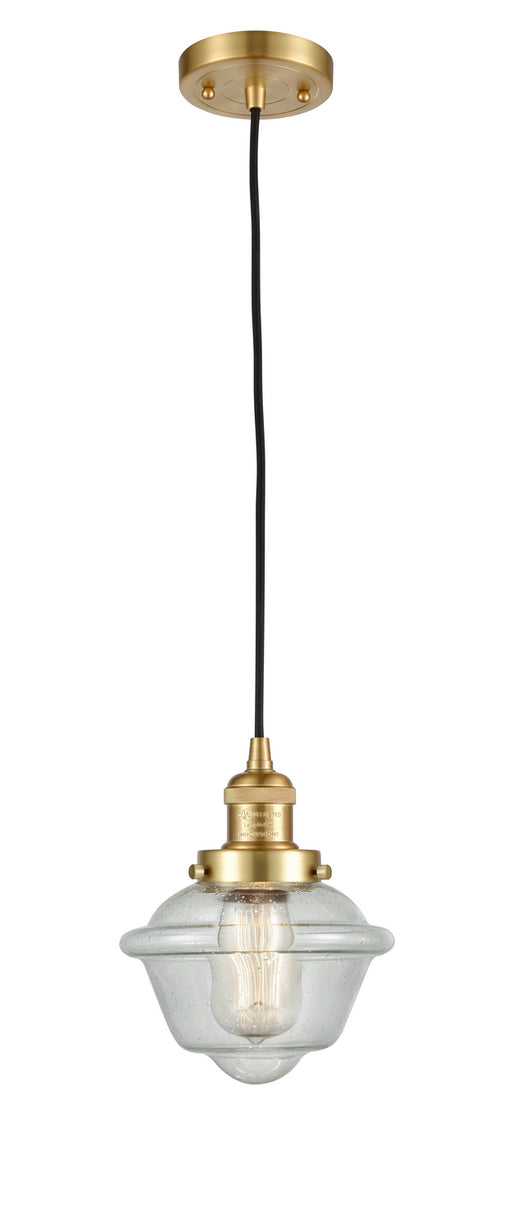 Innovations - 201C-SG-G534 - One Light Mini Pendant - Franklin Restoration - Satin Gold