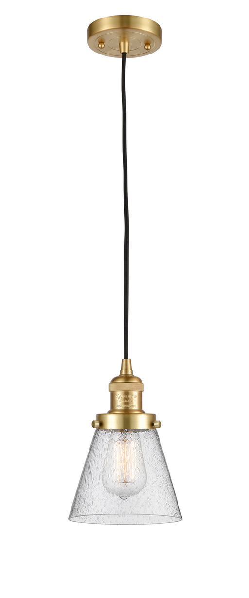 Innovations - 201C-SG-G64 - One Light Mini Pendant - Franklin Restoration - Satin Gold