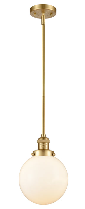 Innovations - 201S-SG-G201-8 - One Light Mini Pendant - Franklin Restoration - Satin Gold