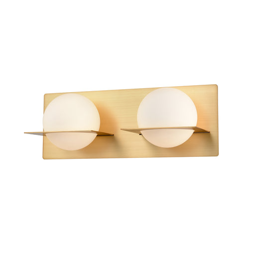 DVI Lighting - DVP0922VBR-OP - Two Light Vanity - IO - Venetian Brass w/ Half Opal Glass