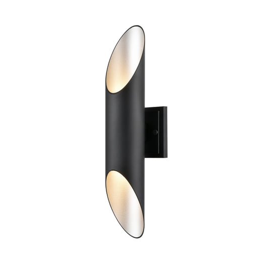 DVI Lighting - DVP43071SS+BK - Two Light Outdoor Wall Sconce - Brecon Outdoor - Stainless Steel/Black