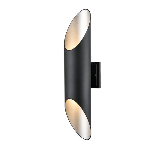 DVI Lighting - DVP43072SS+BK - Two Light Outdoor Wall Sconce - Brecon Outdoor - Stainless Steel/Black