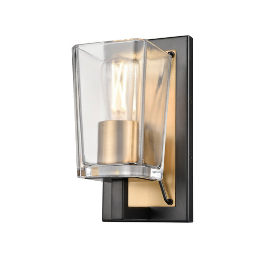 DVI Lighting - DVP46901BR+GR-CL - One Light Wall Sconce - Riverdale - Brass/Graphite w/ Clear Glass