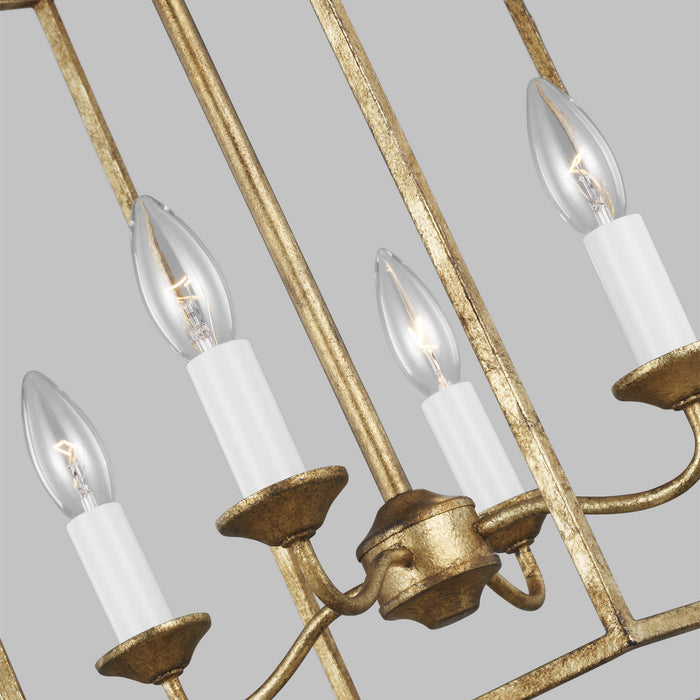 Four Light Pendant from the BANTRY HOUSE collection in Antique Gild finish